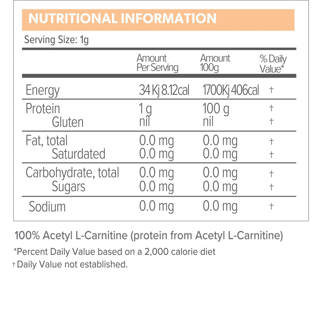Primabolics Acetyl L-Carnitine 100g
