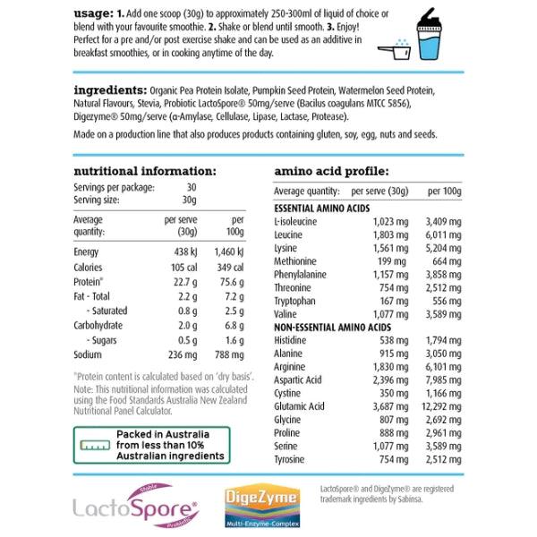 Natural &amp; Lean Vegan Protein Blend By White Wolf