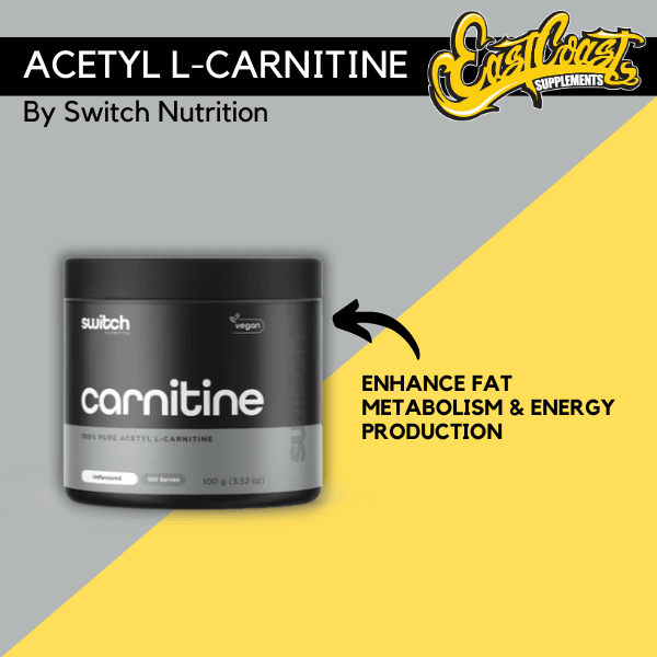 Acetyl L-Carnitine 100g by Switch Nutrition