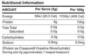 creapure-creatine-monohydrate-nutrition-facts-500g