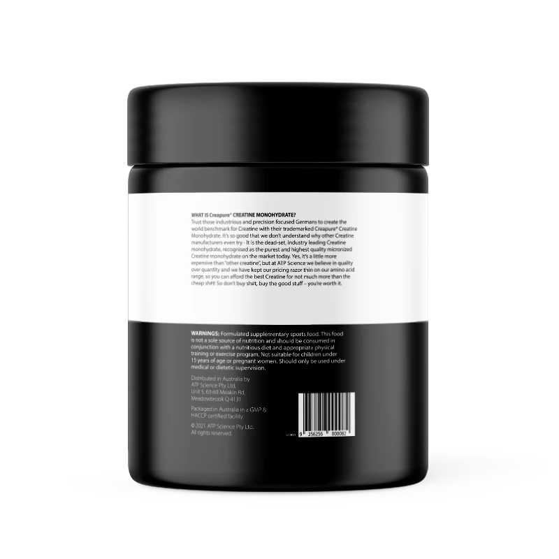 Creatine Monohydrate nutritional information - 100% Creapure creatine, non-GMO, vegan-friendly