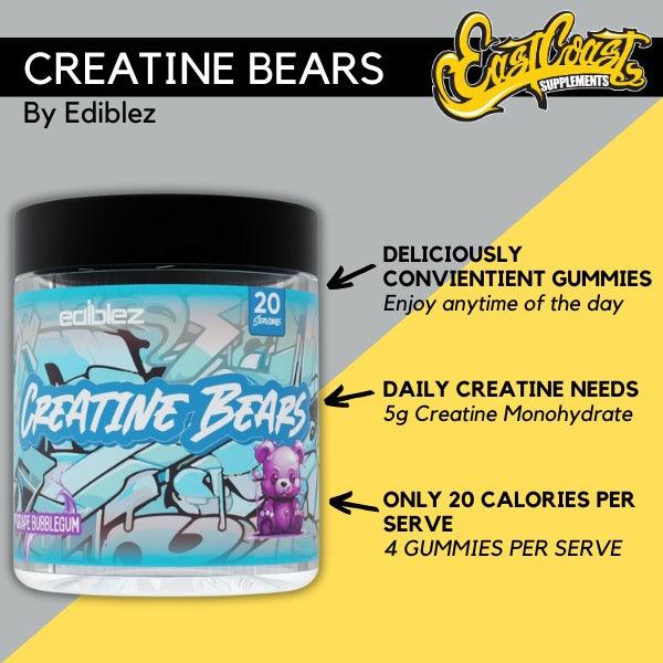 Creatine Bears - Muscle Support Gummies by Ediblez