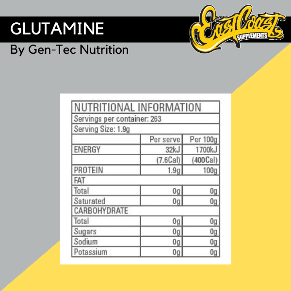 Glutamine 320 by Gen-Tec Nutrition