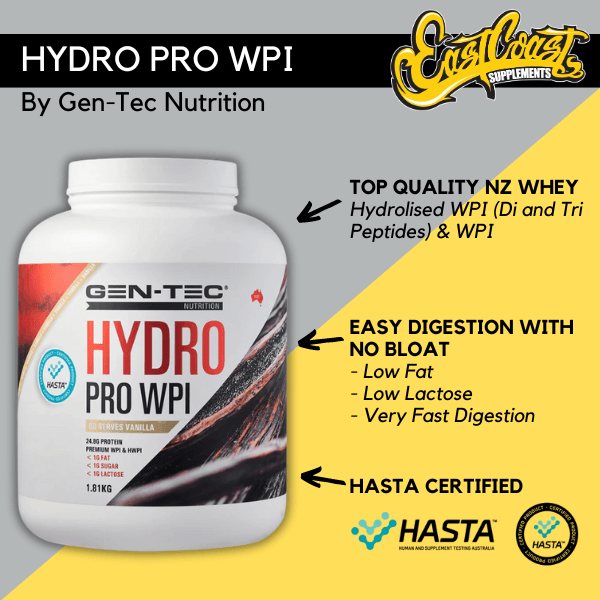 Hydro Pro WPI by Gen-Tec Nutrition HASTA Certified