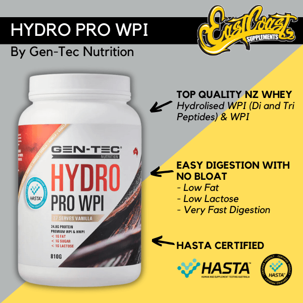 Hydro Pro WPI by Gen-Tec Nutrition HASTA Certified