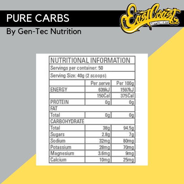 Pure Carbs by Gen-Tec Nutrition