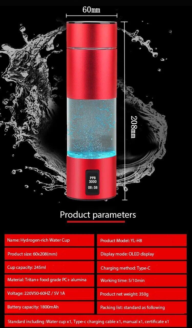 HydroFlux Hydrogen Water Bottle