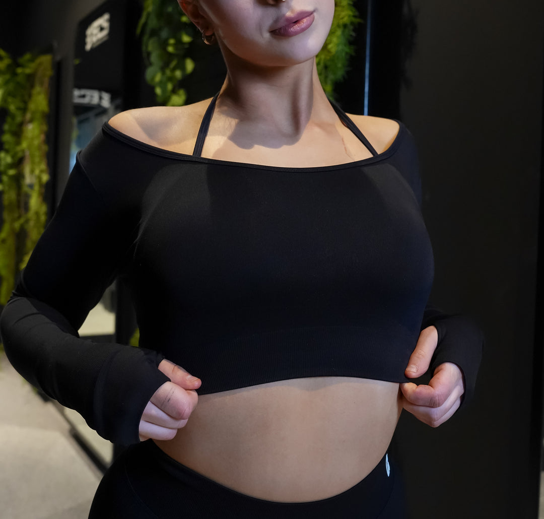 Structure Long Sleeve Crop