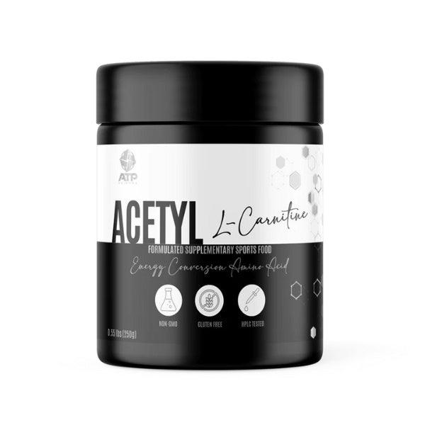 Acetyl L-Carnitine by ATP Science product front view – 100% plant-based, non-GMO, HPLC tested